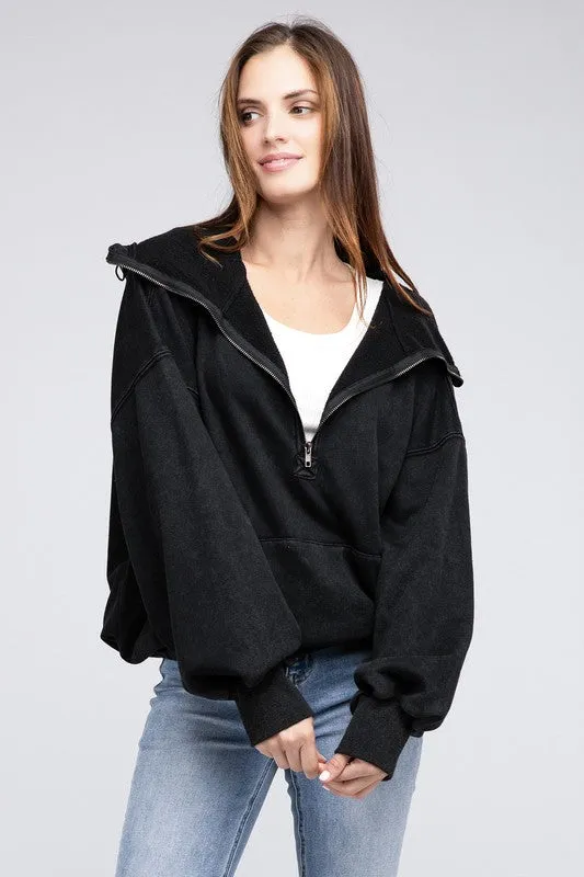 Hannah Elastic Hem Hoodie