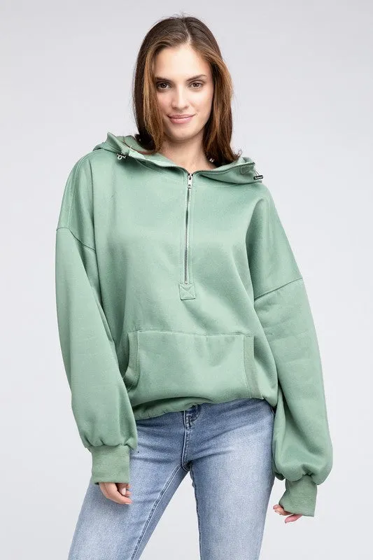 Hannah Elastic Hem Hoodie