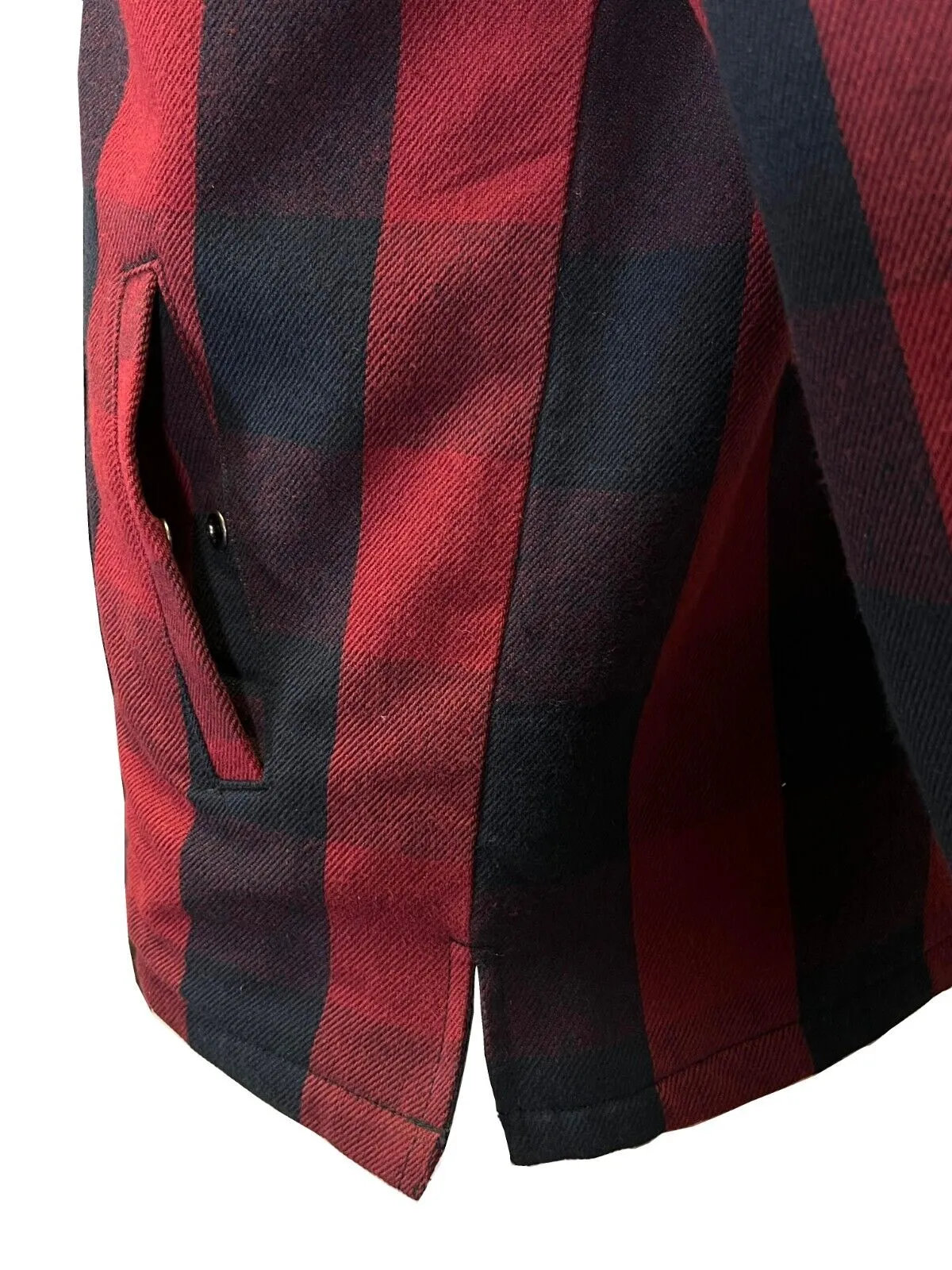 HD Branded Men's Red Plaid Hoodie Skull Buffalo Check Shirt Jacket (S78)