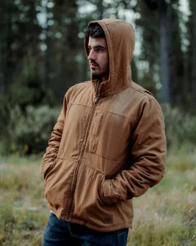 Heritage Canvas Hood Jacket - Dark Tan