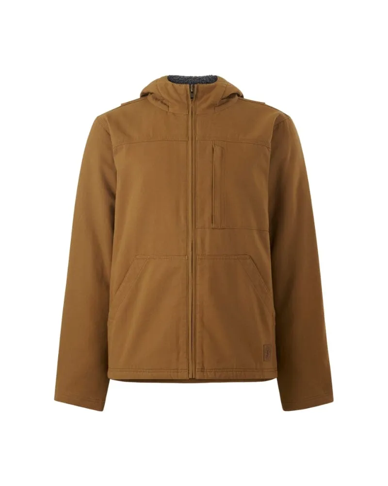 Heritage Canvas Hood Jacket - Dark Tan