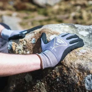 Hiking Gloves - Nitrile Coated Gloves with Touchscreen - Safer Grip by OPNBAR™ (2-Pack)