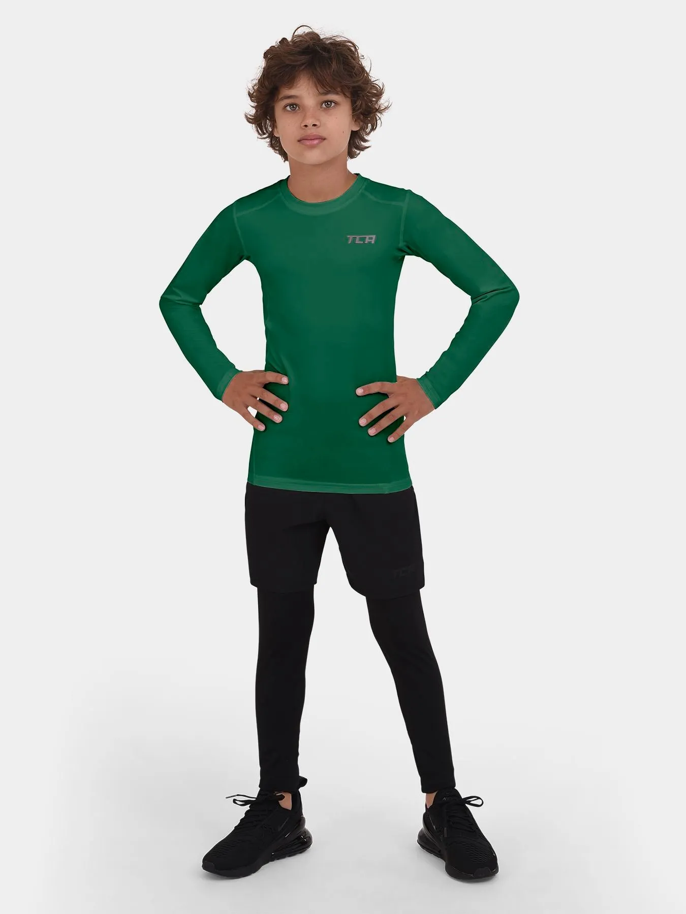 Hyperfusion Compression Base Layer Long Sleeve Crew Neck For Boys