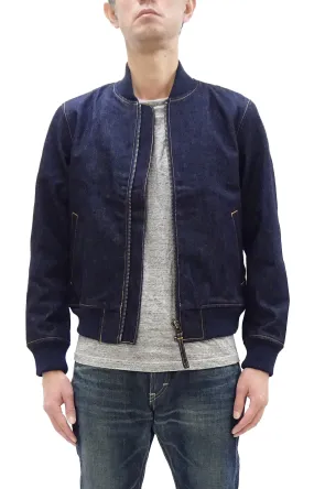 Japan Blue Jeans Denim Jacket Men's Flight Bomber Jacket Style Jean Jacket JBOT1307 Indigo