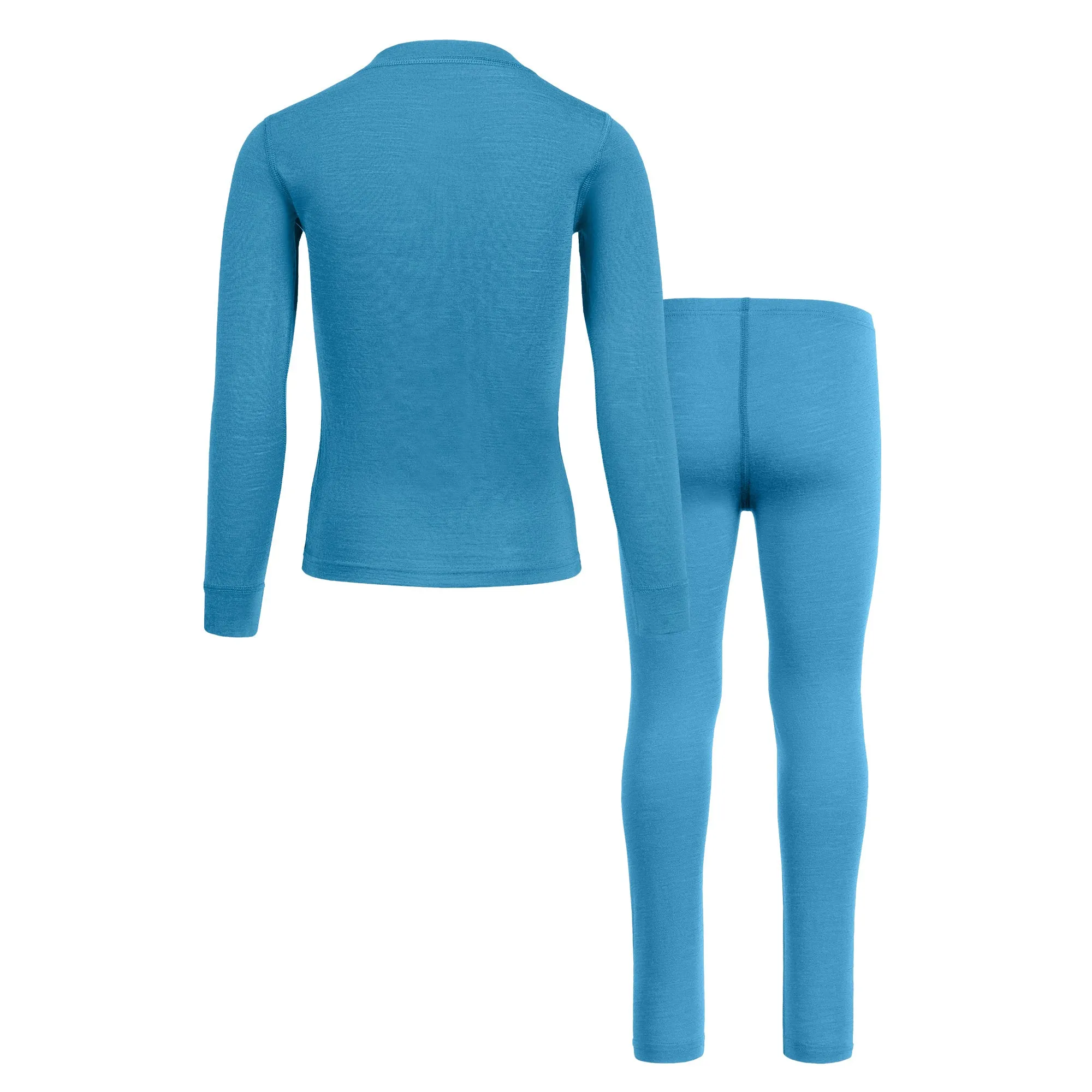 Kids' 160 Long Sleeve & Bottom 2-Piece Light Blue