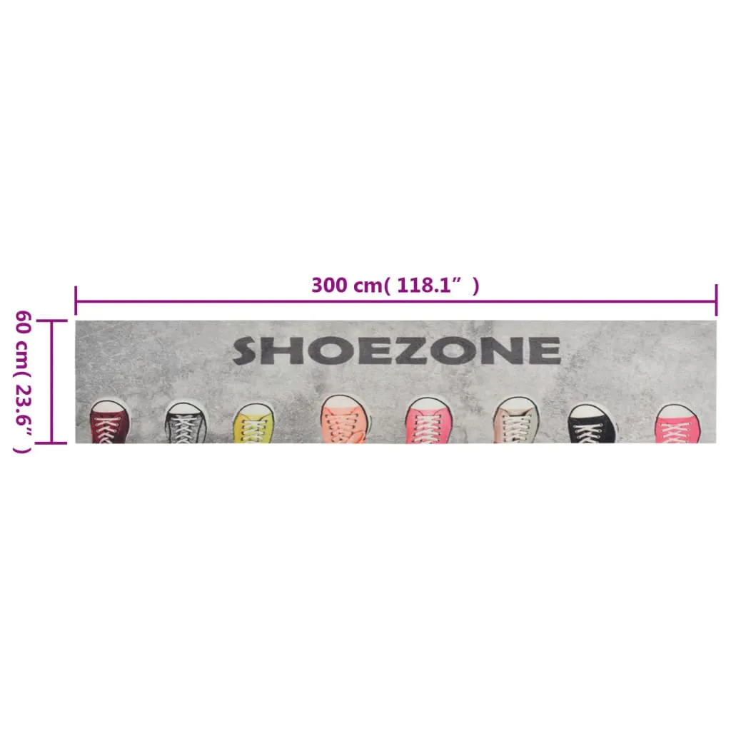 Kitchen Rug Washable Shoezone 60x300 cm Velvet