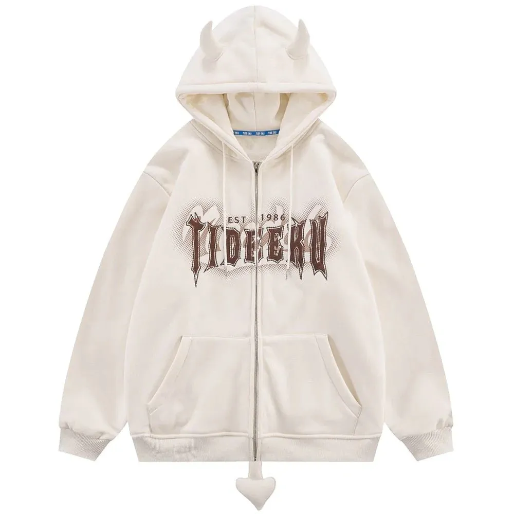 Ladies Fashion Flame  Hoodie