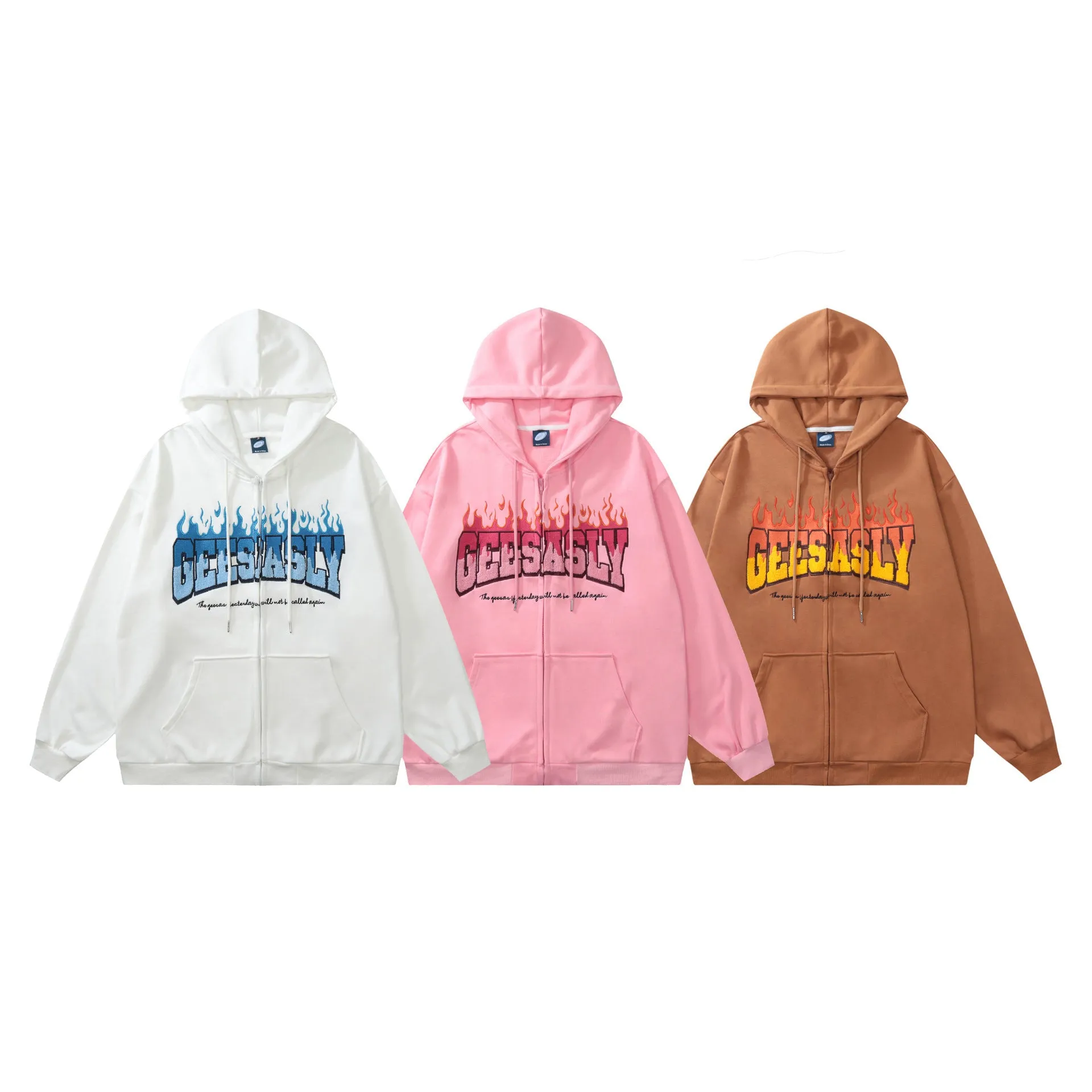 Ladies Fashion Flame  Hoodie