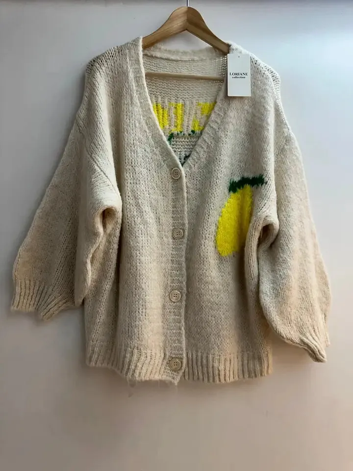 Limoncello Cardigan by Loriane in Black