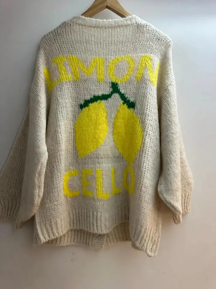 Limoncello Cardigan by Loriane in Black