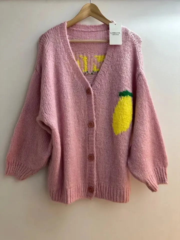 Limoncello Cardigan by Loriane in Black