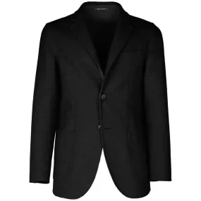 Made in Italy Black Wool Vergine Blazer