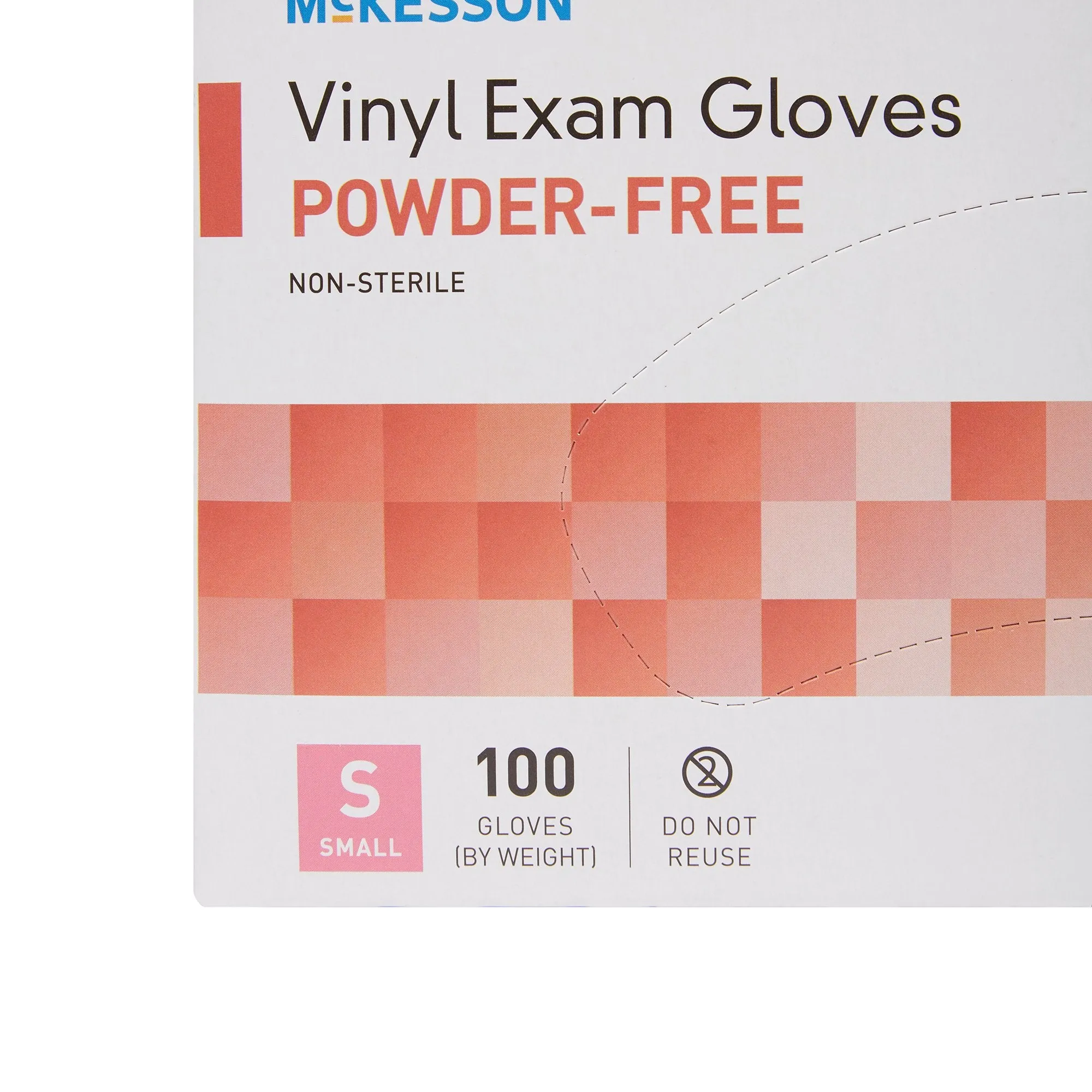 McKesson Vinyl Exam Glove, Small, Clear