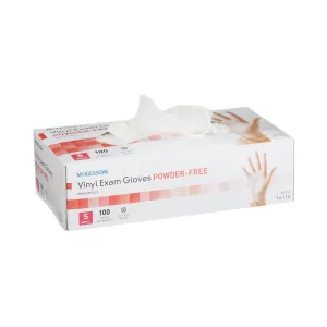 McKesson Vinyl Exam Glove, Small, Clear