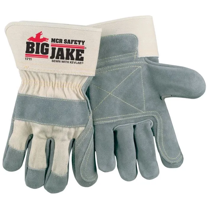 MCR Safety 1711 Big Jake Double Palm Safety Cuff With Kevlar, X-Large, 1 Dozen