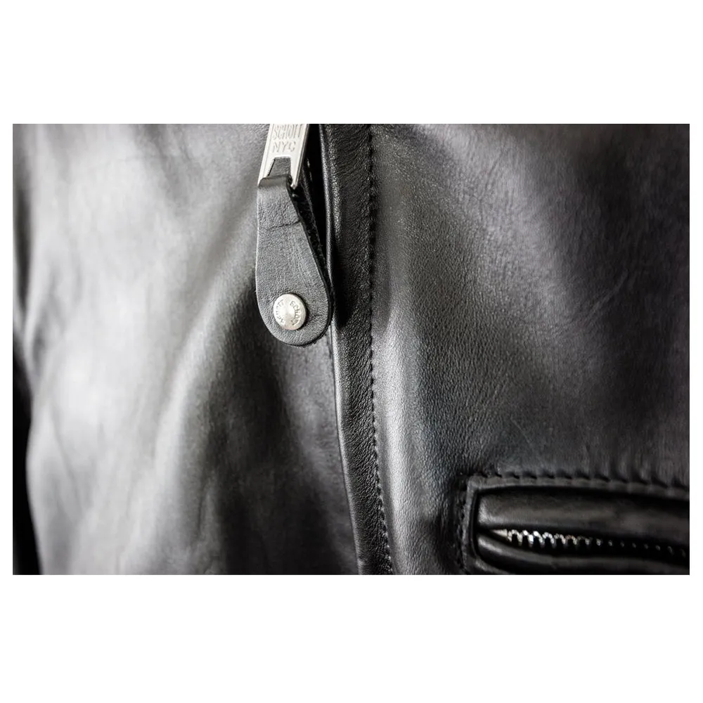 Men Classic Cafe Racer Leather Jacket Plain