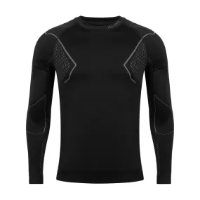 Men's Thermoactive Sweatshirt Alpinus Active Base Layer Black-Gray Gt43189 2Xl