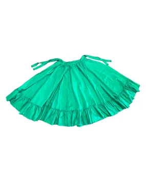 Mexican Folklorico Green Solid Skirt