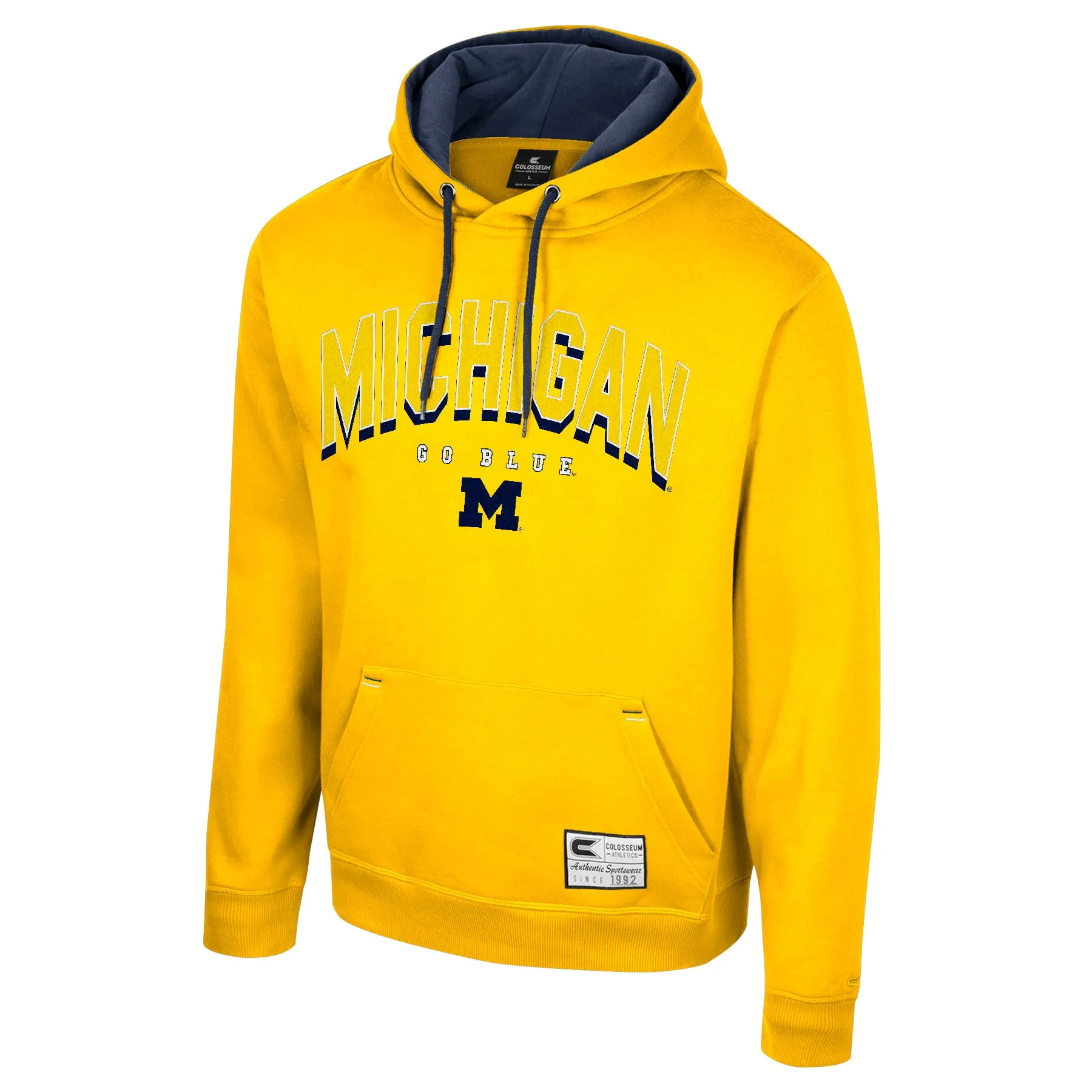 Michigan Wolverines Adult Colosseum Gold Sweatshirt Hoodie