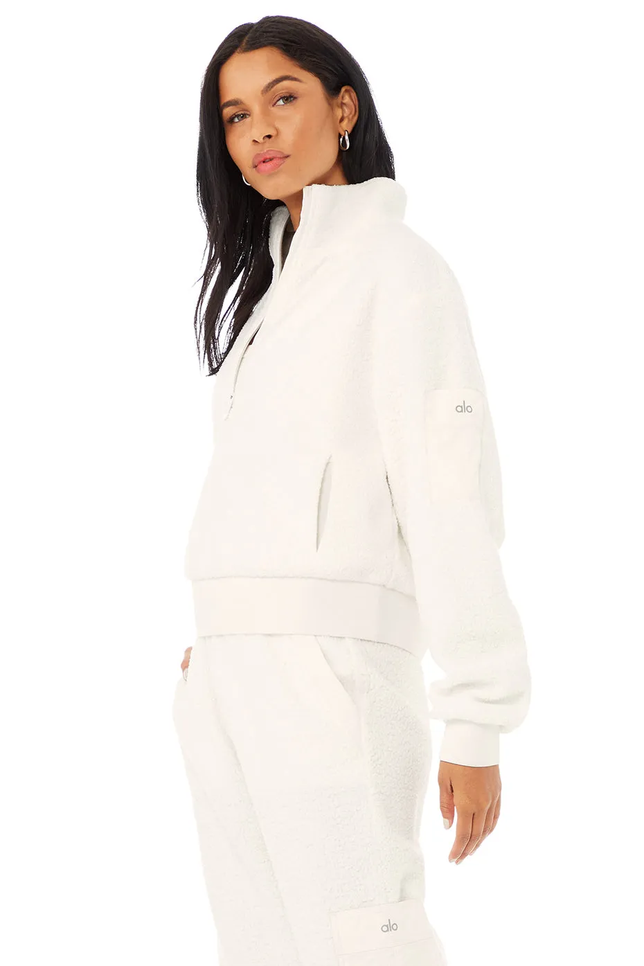 Micro Sherpa Solstice Coverup - Ivory