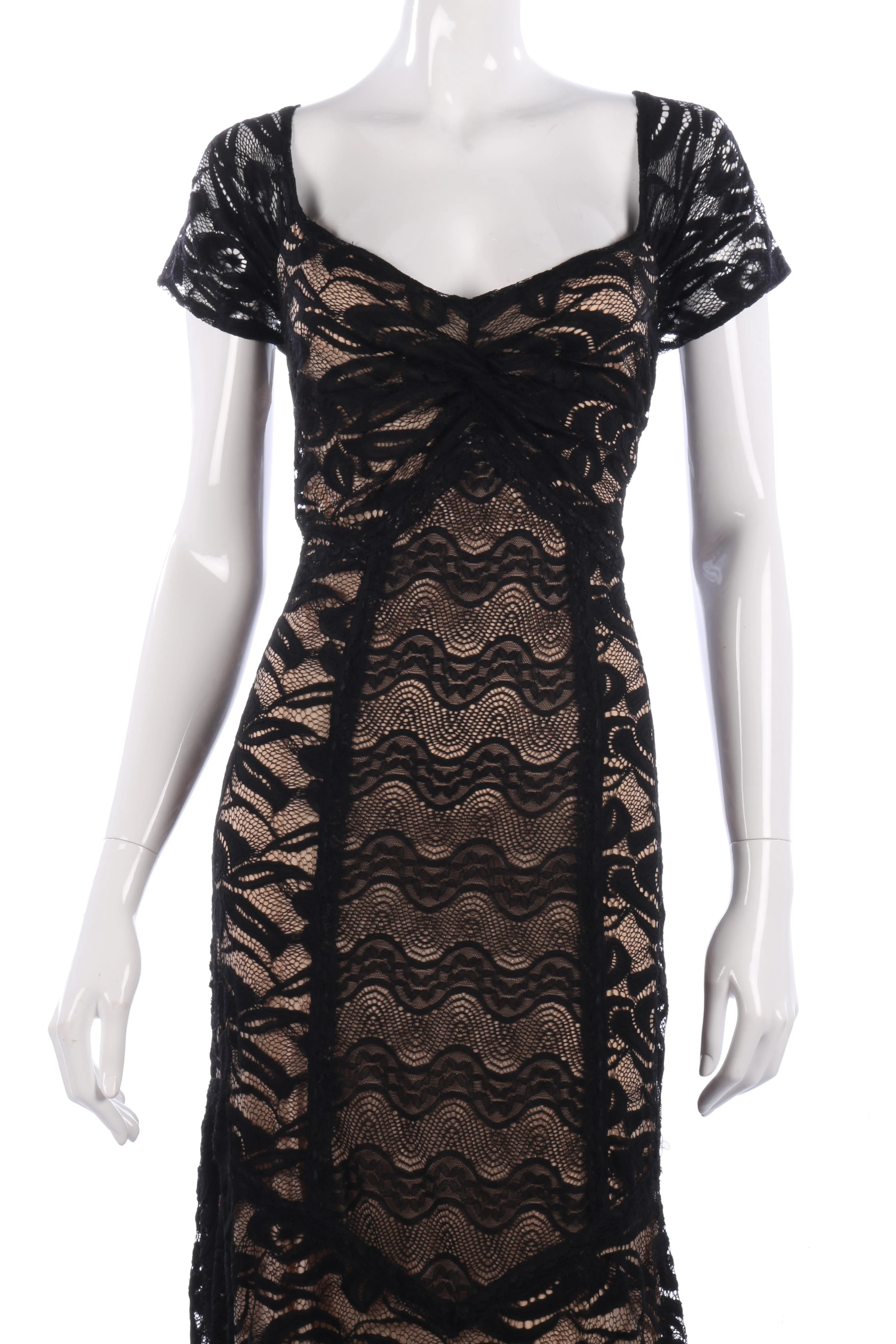 Miusol black lace evening dress size XL