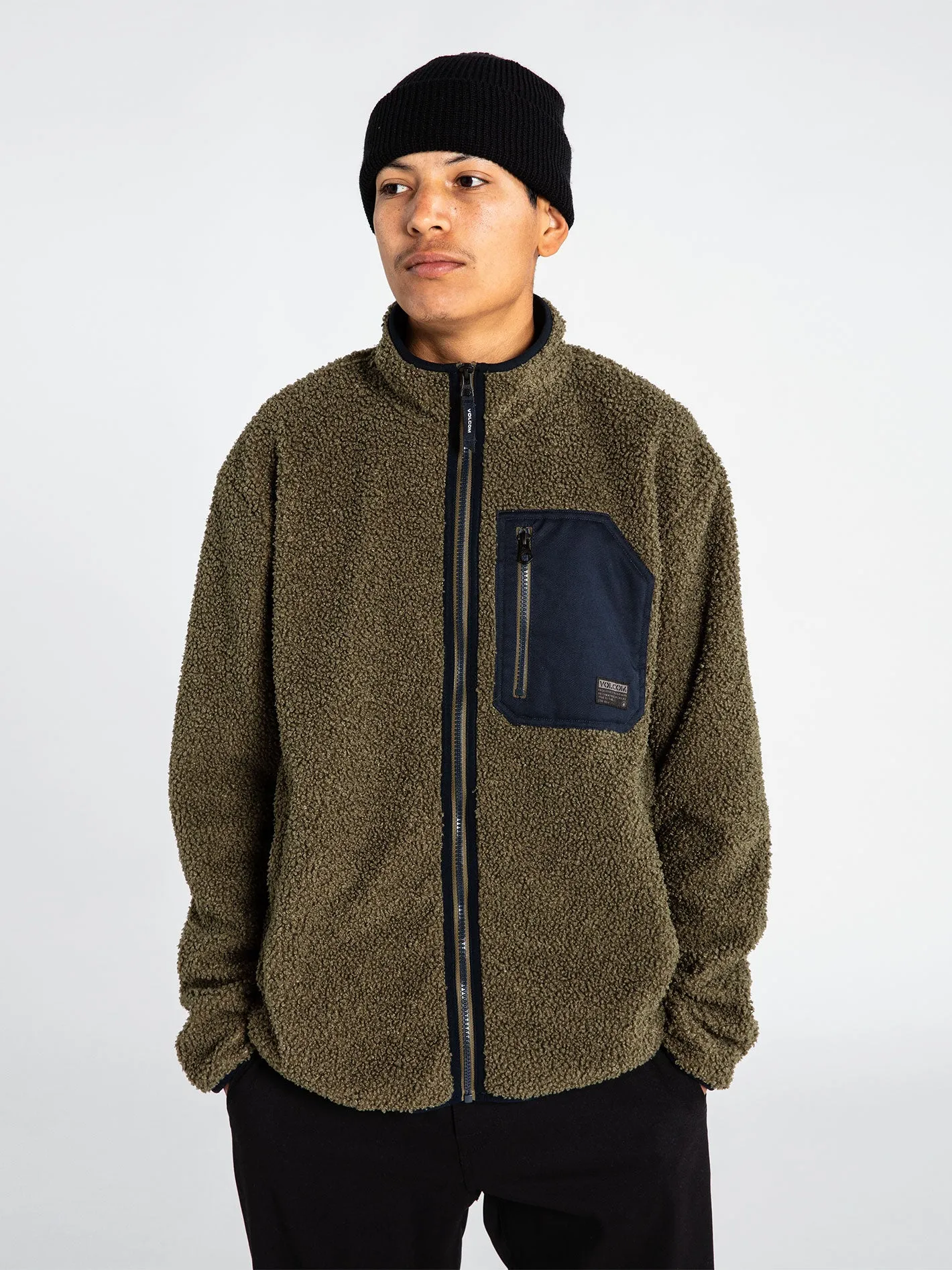 Muzzer Fuzzar Zip Hoodie - Military