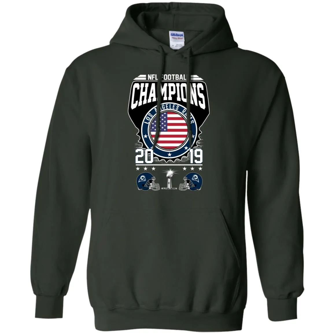 Nfl – Football Champions Los Angeles Rams Super Bowl 2019 Pullover Hoodie Sweatshirt