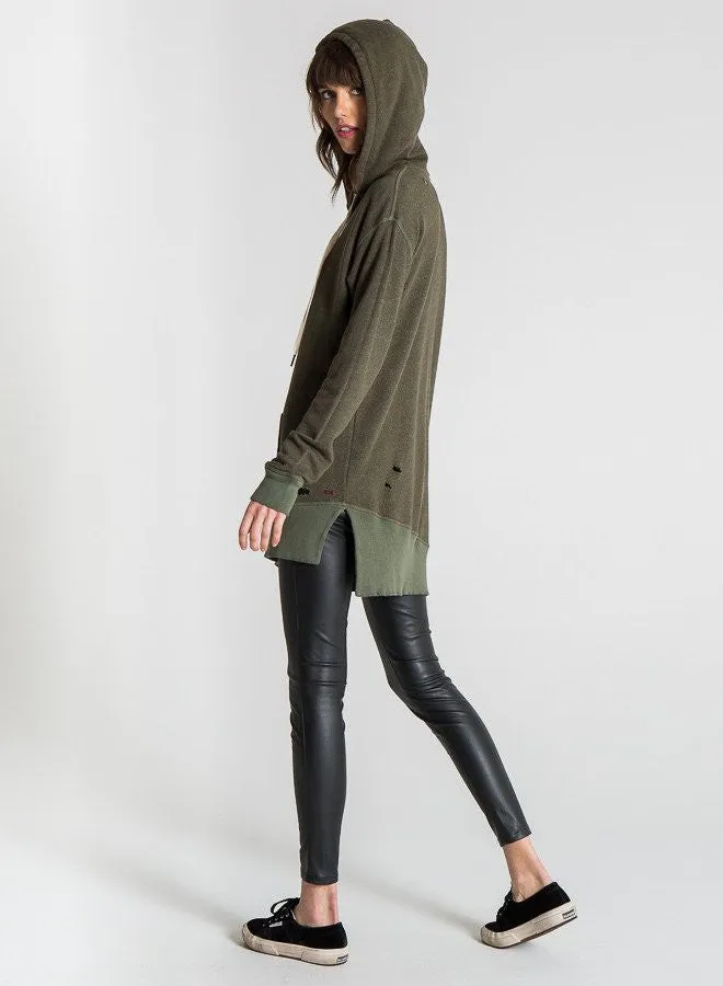 n:Philanthropy - Barrie Pullover Hoodie Sweatshirt in Moss