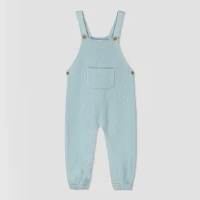 Perran overall in dusty blue knit