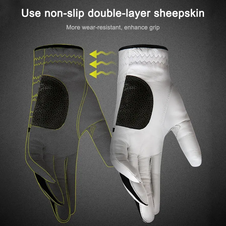 PGM Golf Sheepskin Breathable Non-slip Single Gloves for Men (Color:Right Hand Size:22)