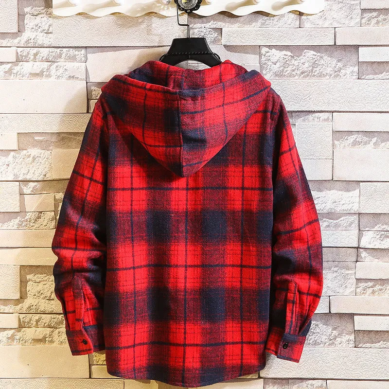 Plaid Hoodie Sweatshirt