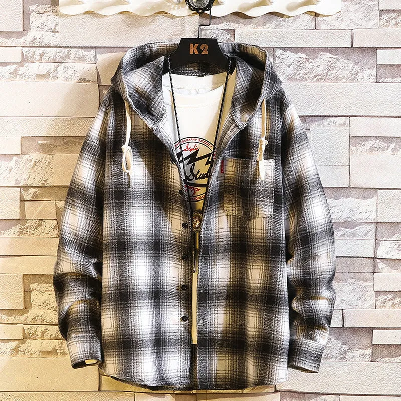 Plaid Hoodie Sweatshirt