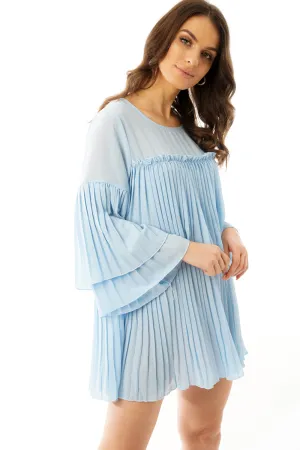 Pleated Smock Dress Top