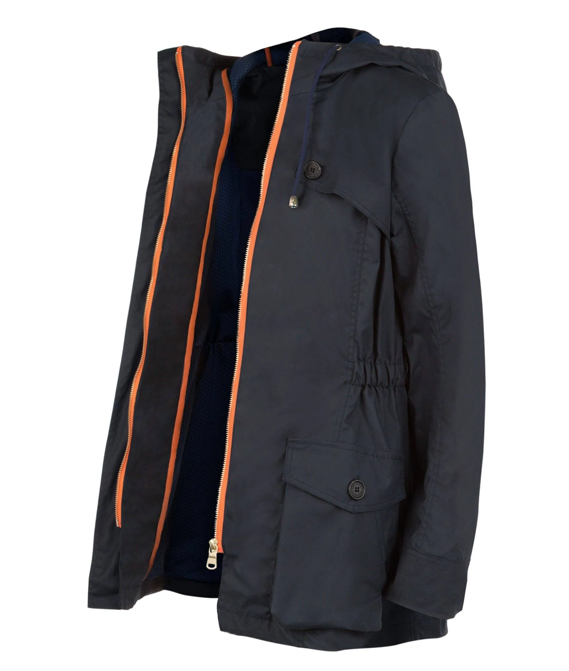 Pop Wax Parka in Navy