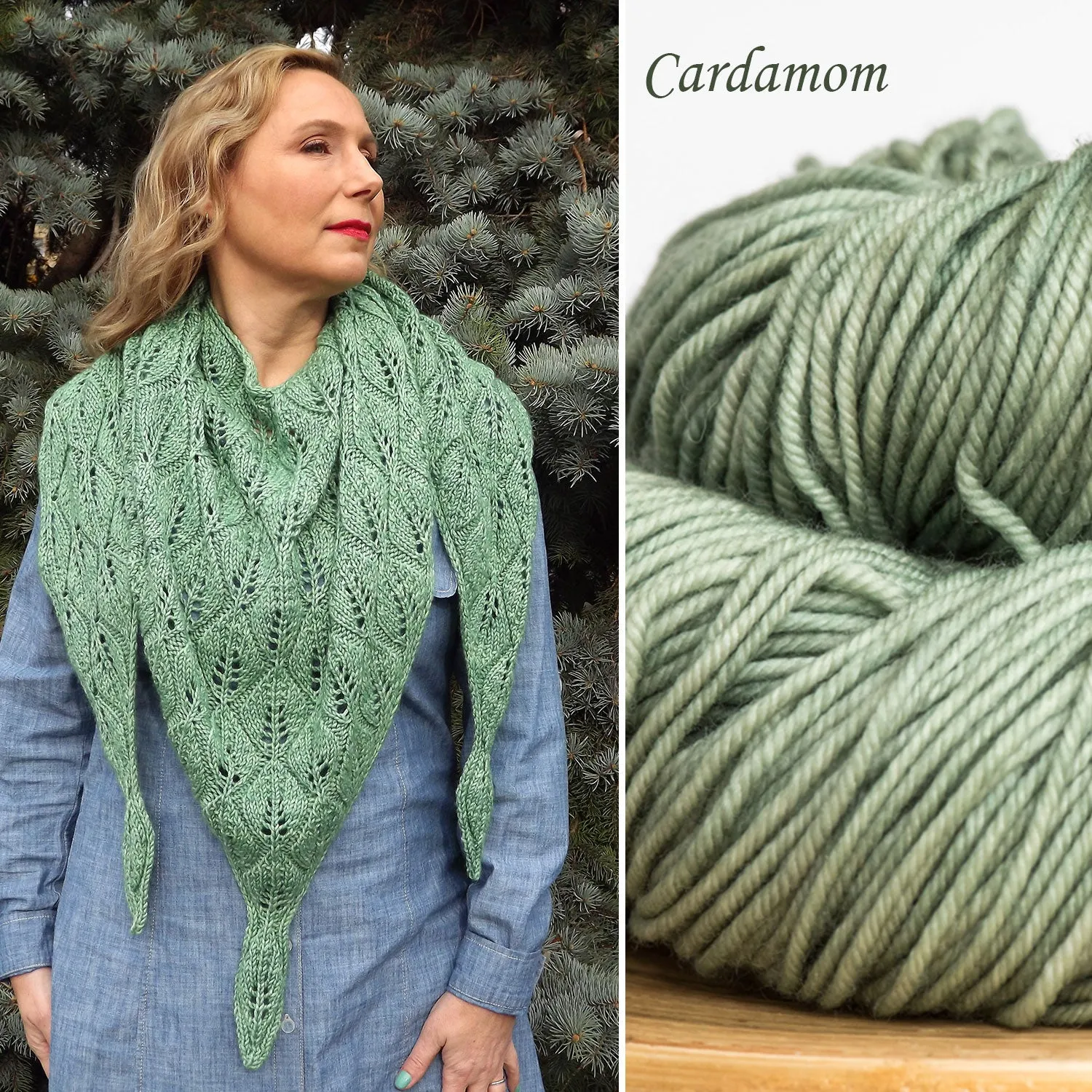 PRE-ORDER Shade Garden shawl kit