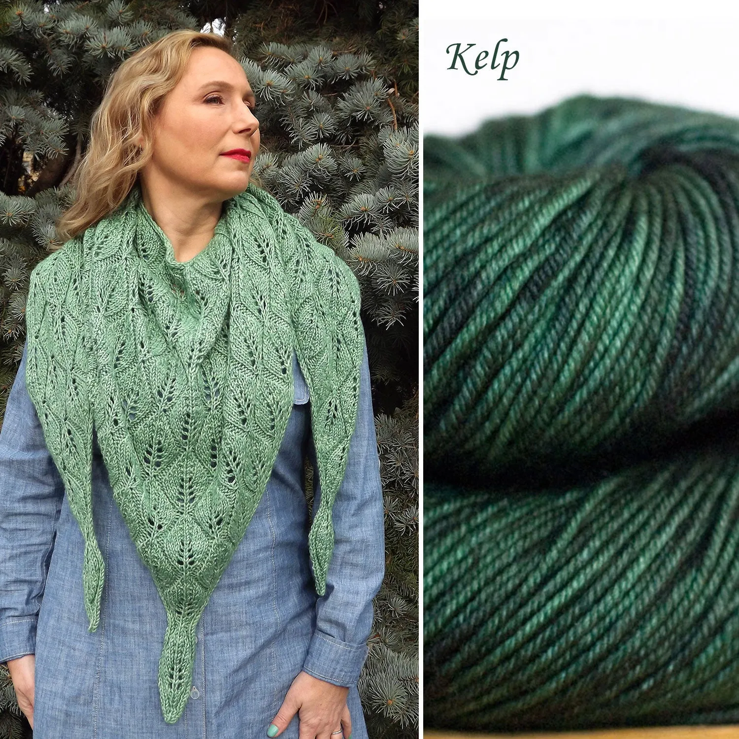 PRE-ORDER Shade Garden shawl kit