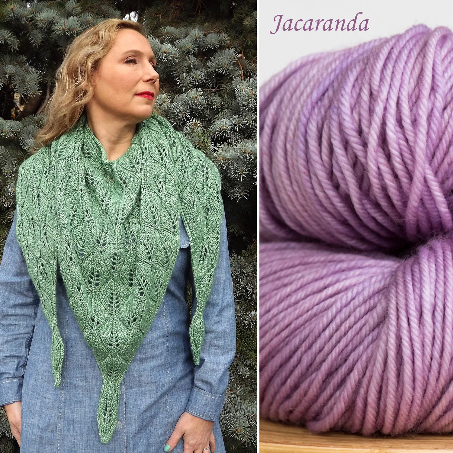 PRE-ORDER Shade Garden shawl kit