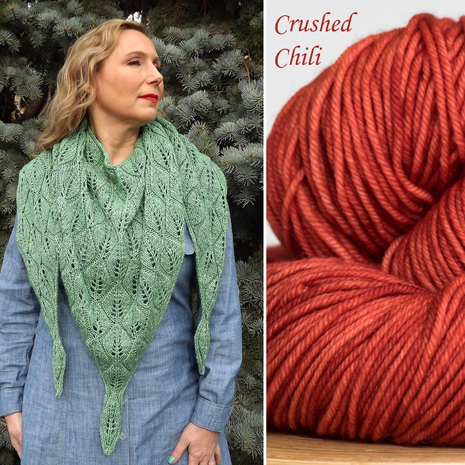 PRE-ORDER Shade Garden shawl kit