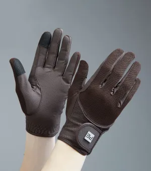 Presa Mesh Riding Gloves Brown