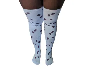 Purple Sakura Thigh High Compression Socks