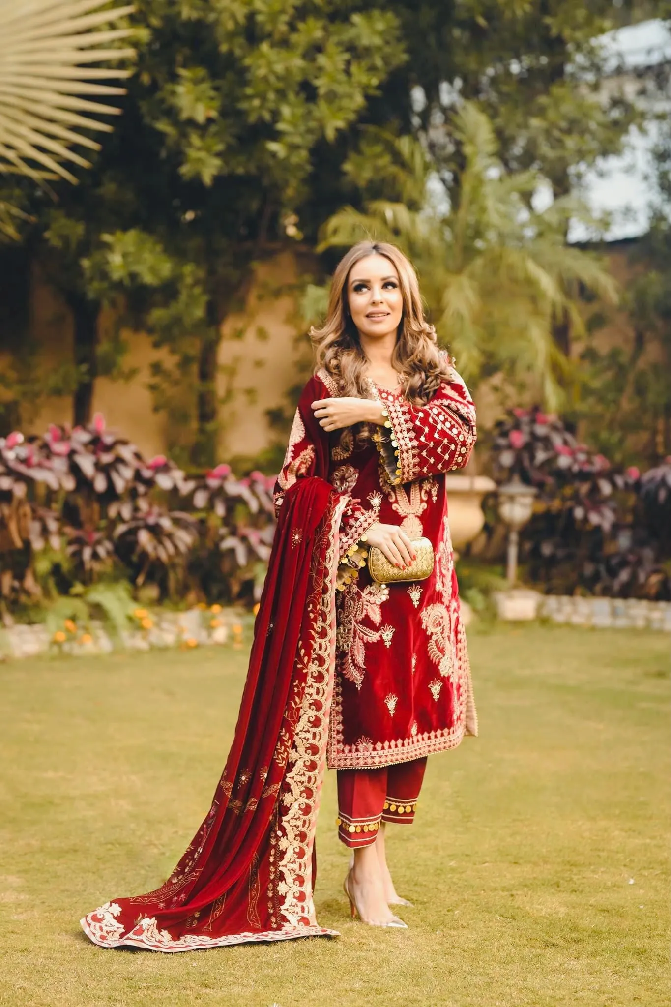 Qalamkar Luxury Velvet Collection – V-05