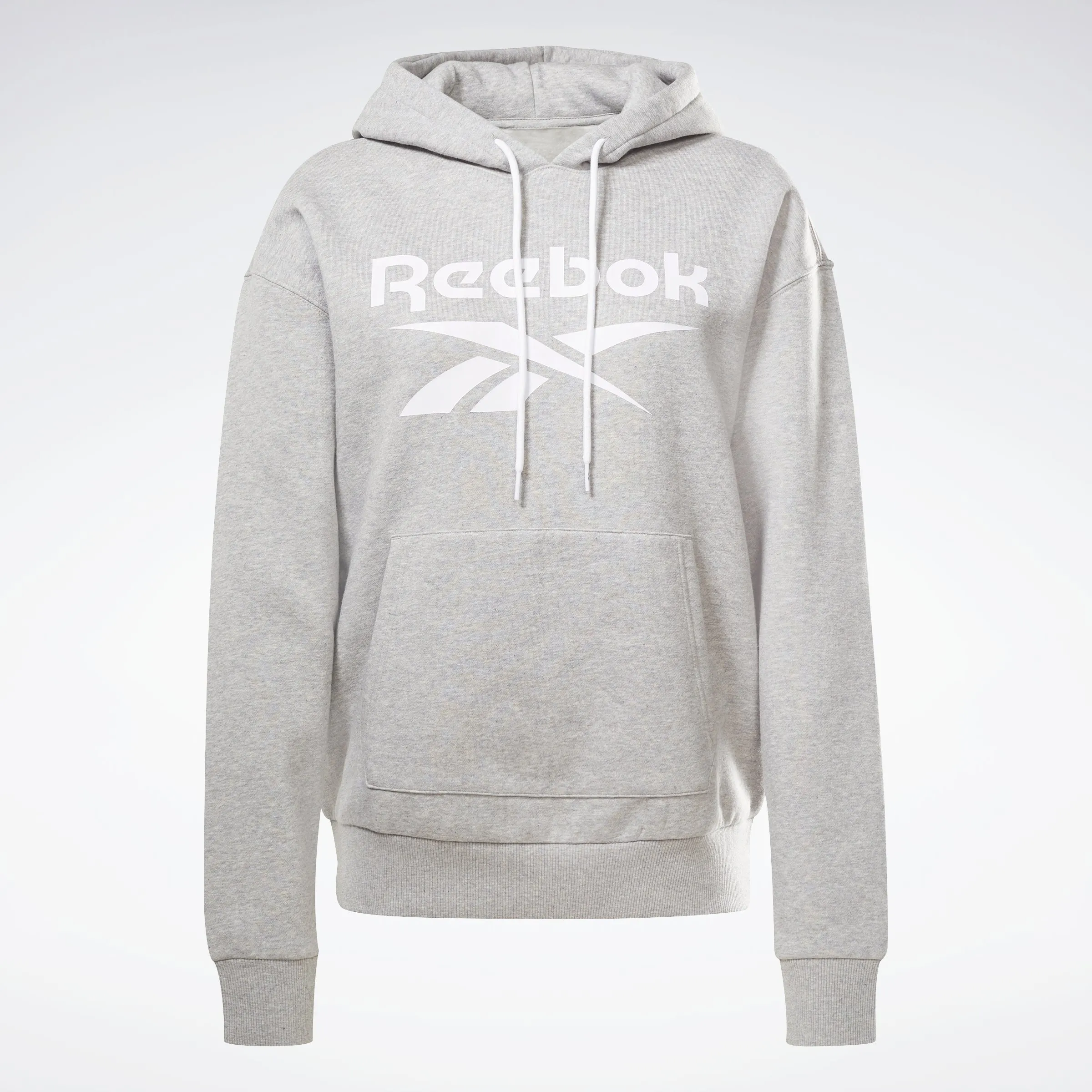 Reebok Apparel Women Reebok Identity Logo Fleece Hoodie Mgreyh