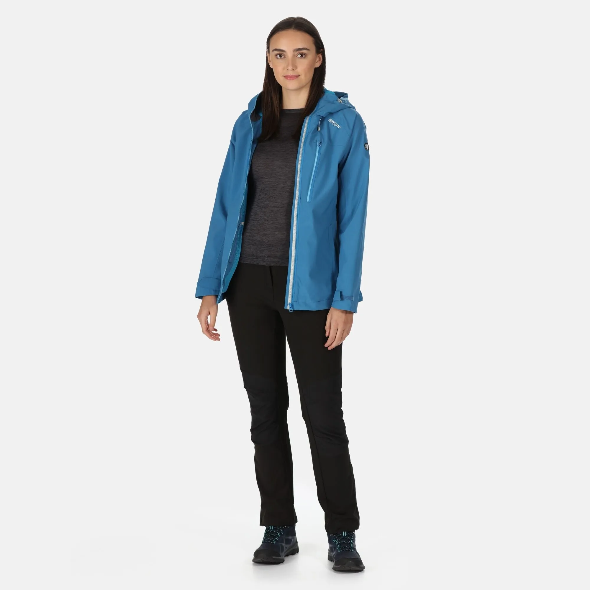 Regatta Womens Britedale Waterproof Breathable Jacket - LED Torch On Hood