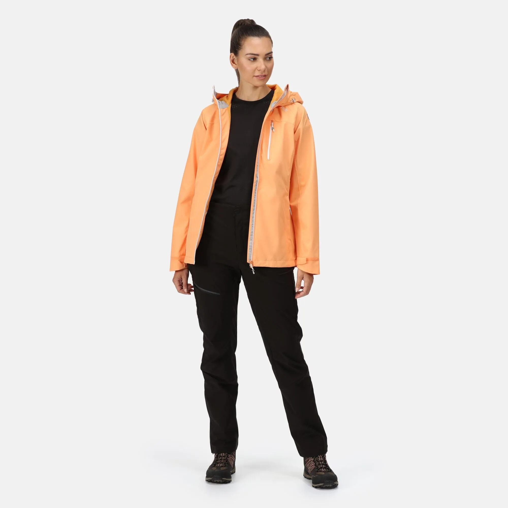 Regatta Womens Britedale Waterproof Breathable Jacket - LED Torch On Hood