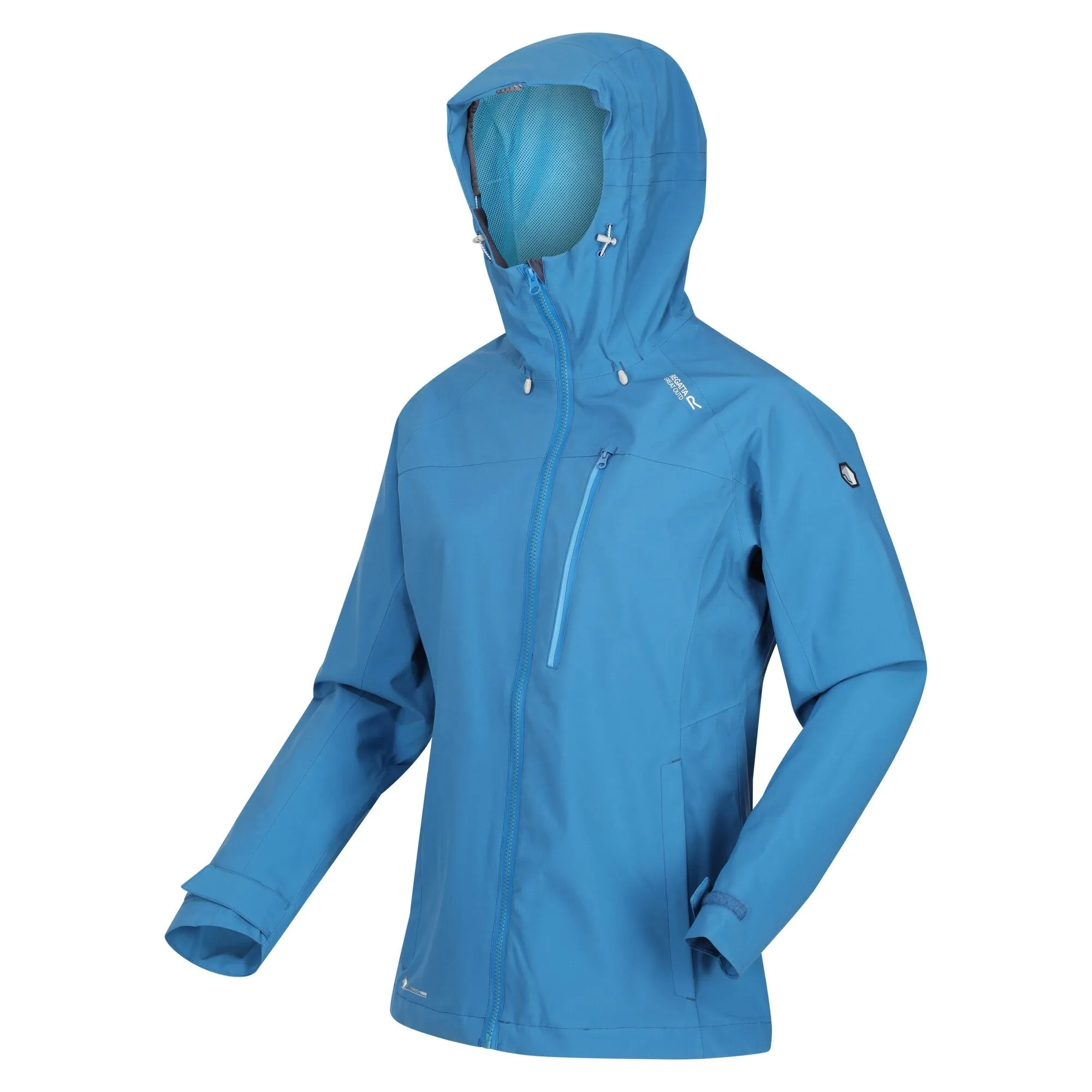 Regatta Womens Britedale Waterproof Breathable Jacket - LED Torch On Hood