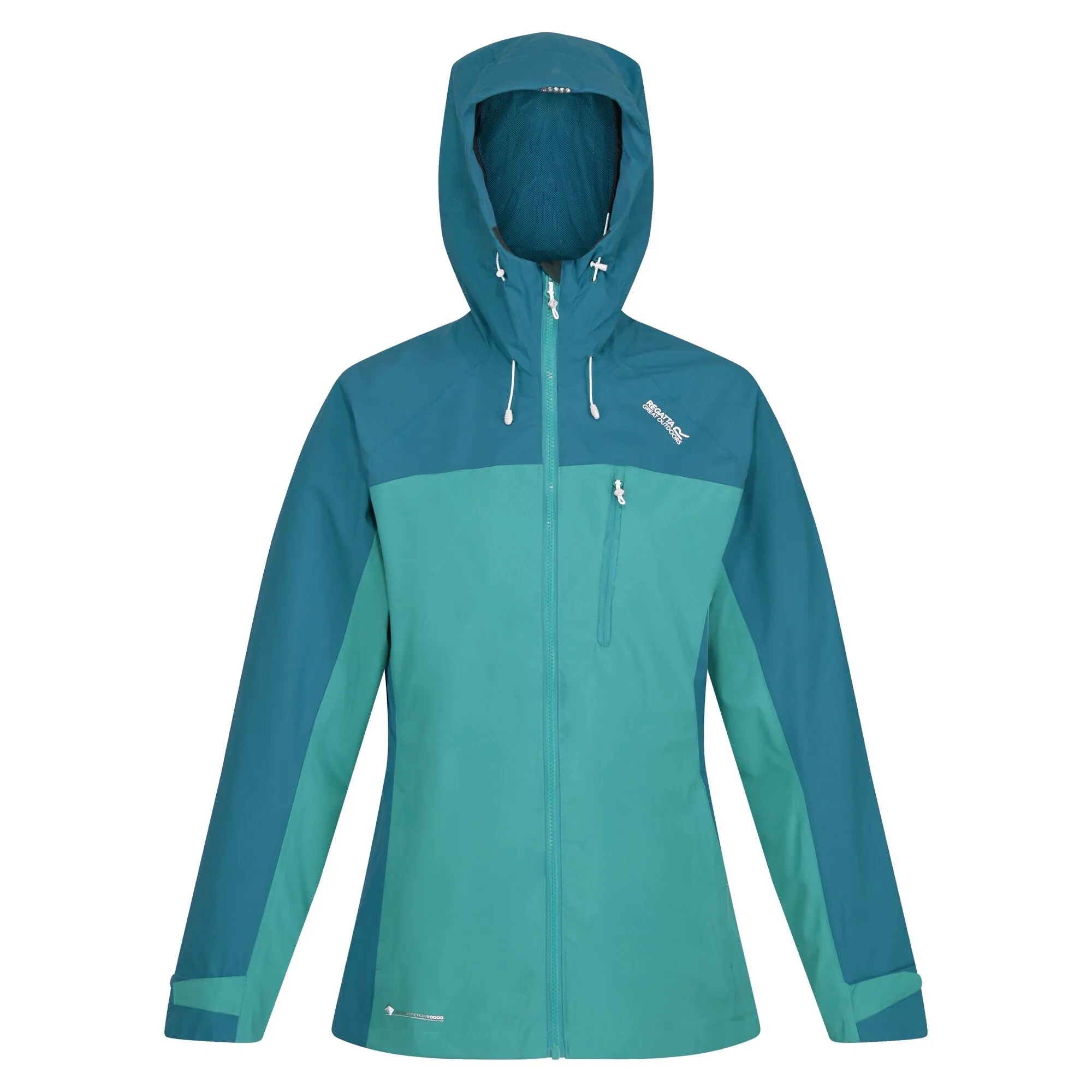 Regatta Womens Britedale Waterproof Breathable Jacket - LED Torch On Hood