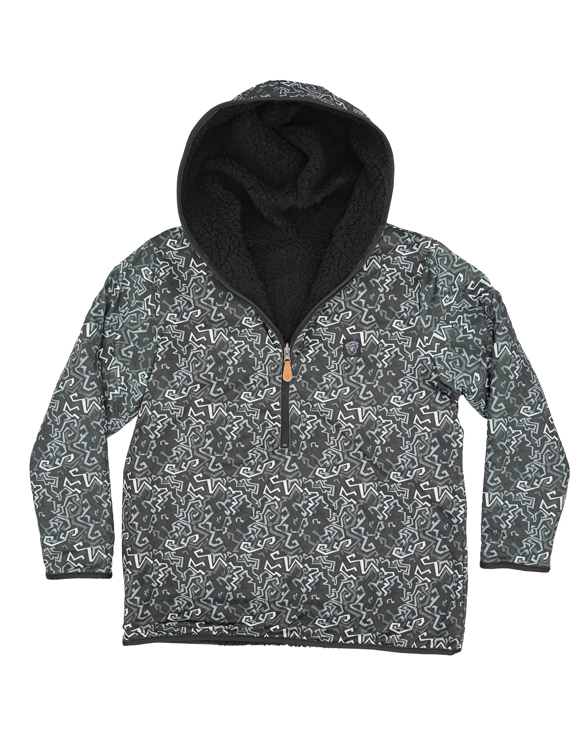 Reversible Sherpa 1/2 Zip Hoodie