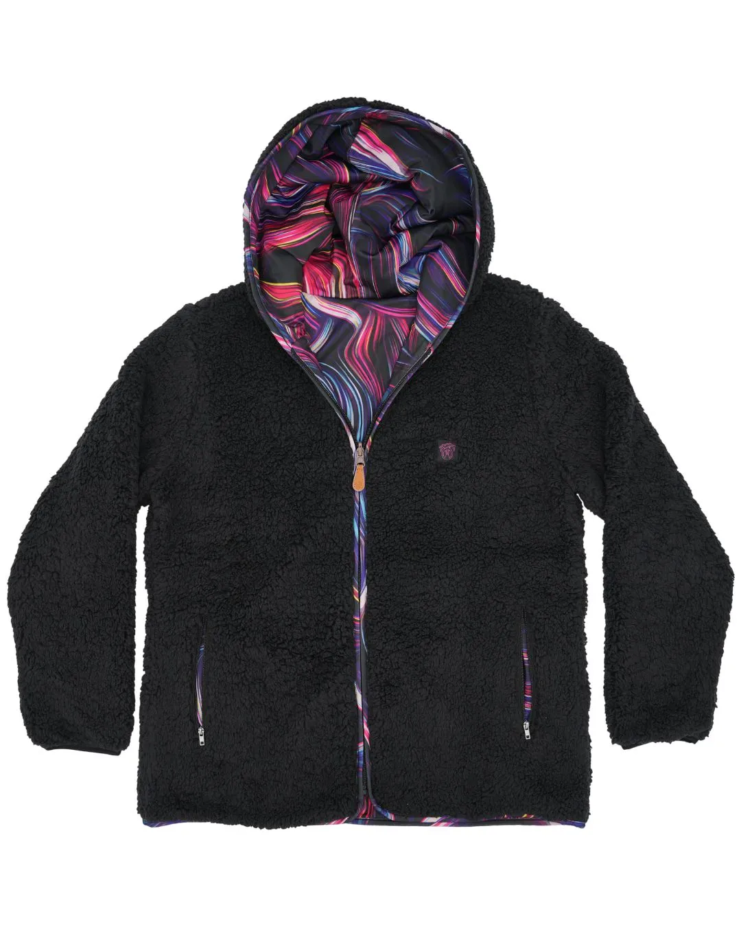 Reversible Sherpa Full Zip Hoodie