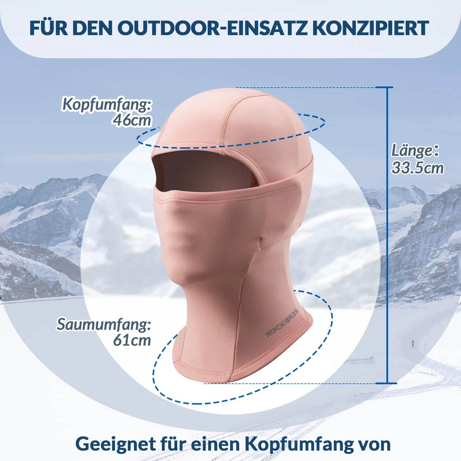 ROCKBROS Kinder Winter Sturmhaube Balaclava Warm Skimaske für Mädchen/Jungen