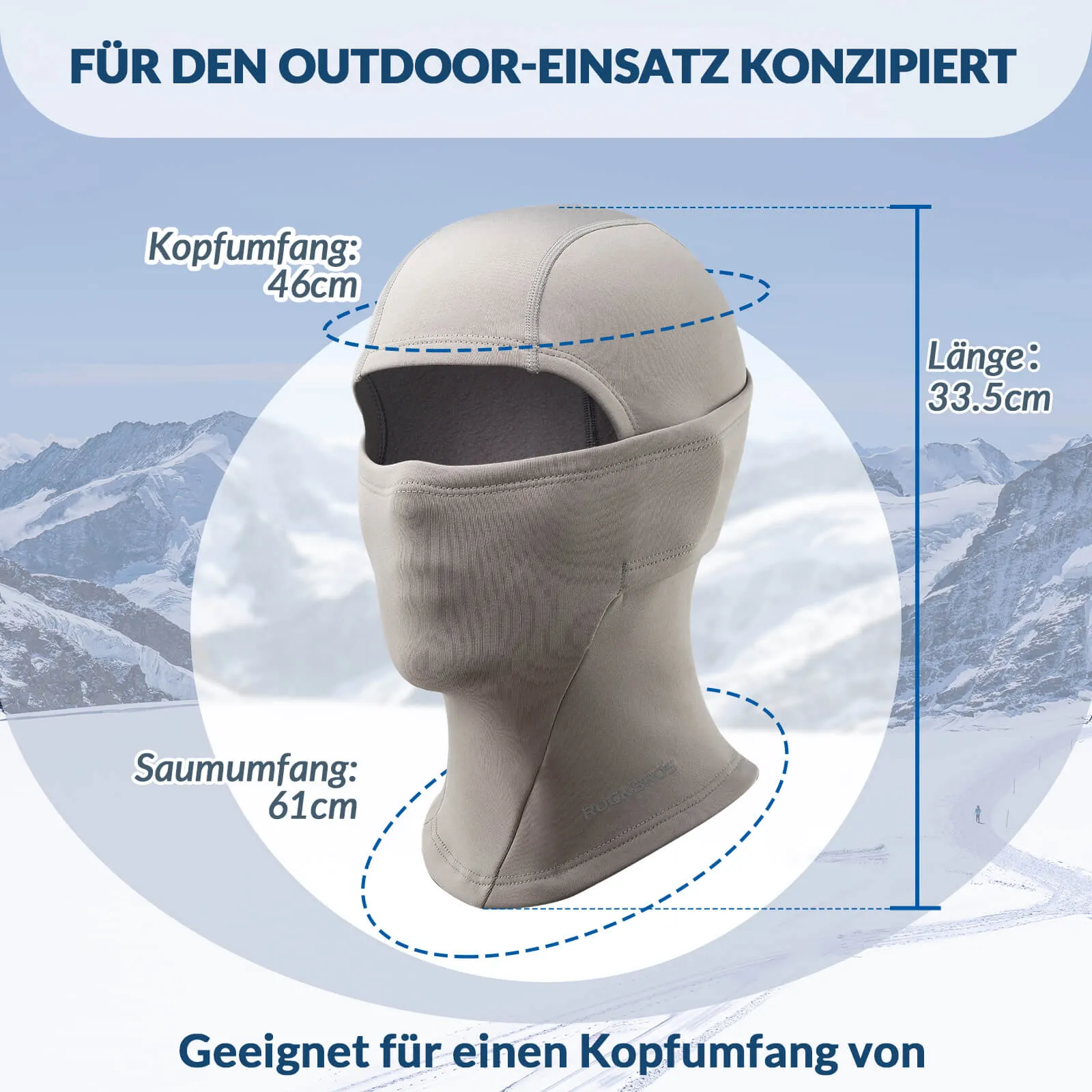 ROCKBROS Kinder Winter Sturmhaube Balaclava Warm Skimaske für Mädchen/Jungen